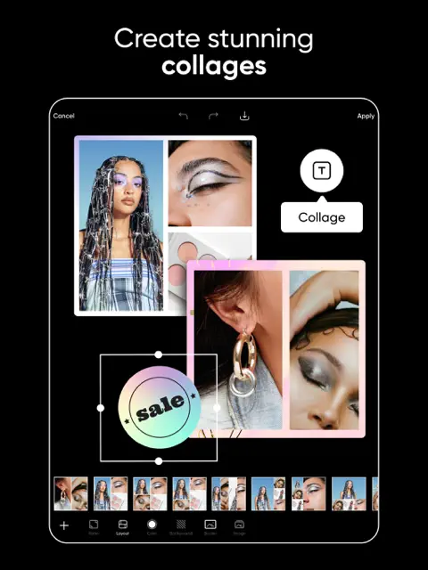 Picsart collage and social media template editor